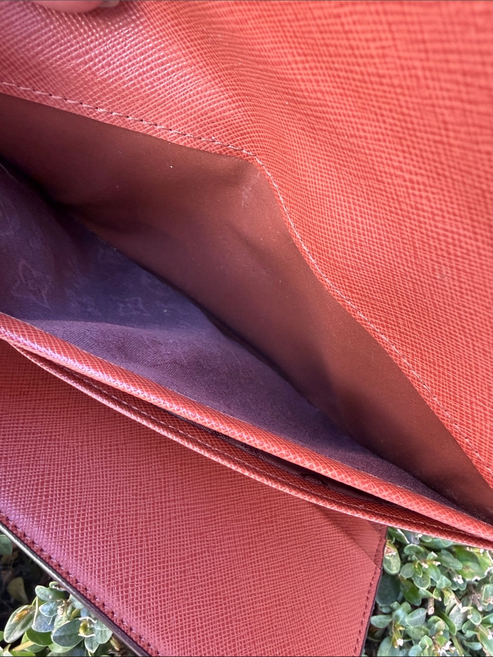 Louis Vuitton Monogram Continental Wallet with Orange Interior - Picture 11 of 12